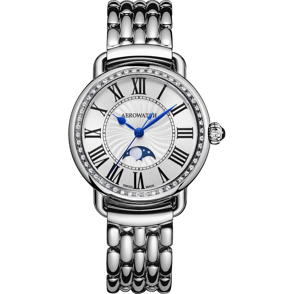 Aerowatch 1942 43960-AA03-DIA-M 1942 Lady Moon Zegarek