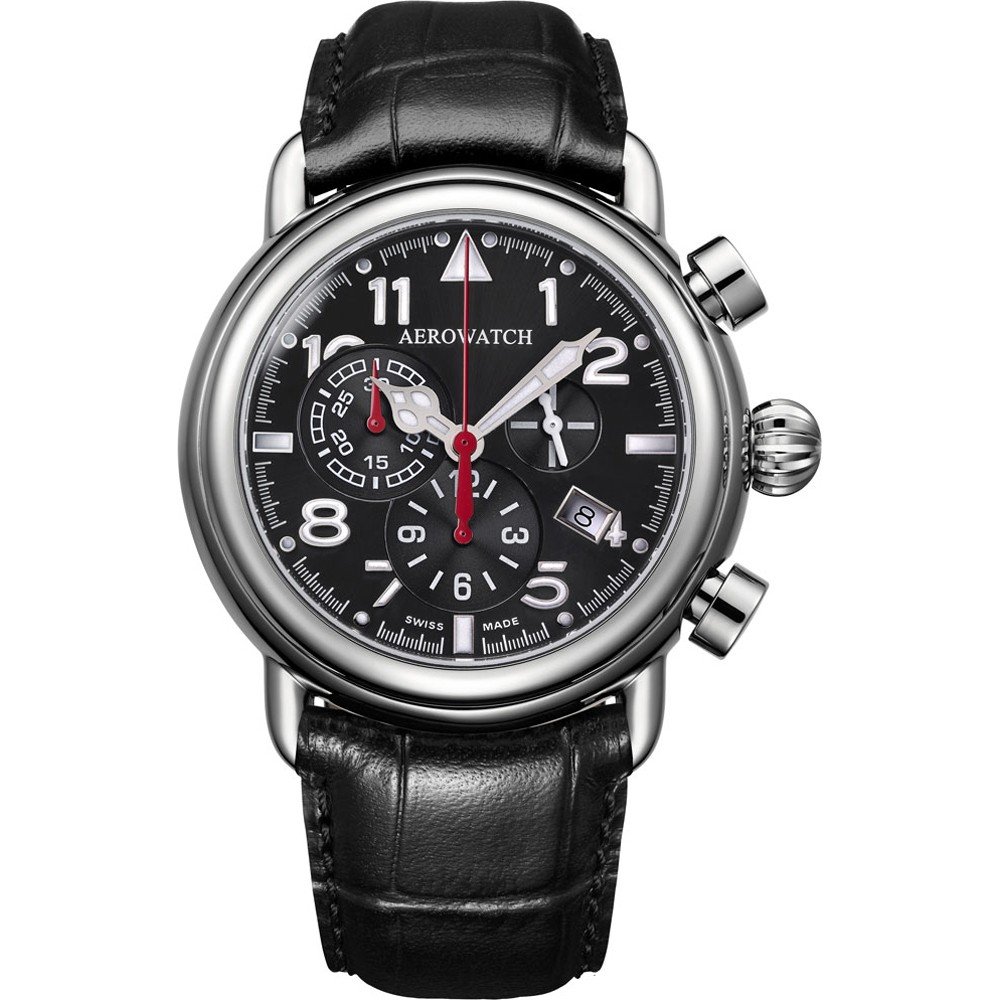 Aerowatch 1942 83939-AA05  1942 Chrono Q Zegarek