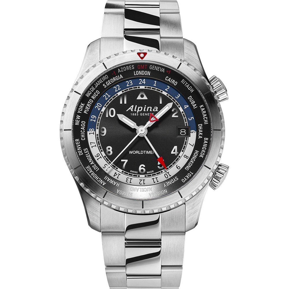 Alpina Startimer AL-255B4S26B Startimer Pilot Worldtimer Zegarek