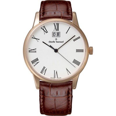 Claude Bernard 63003-37R-BR Classic Zegarek