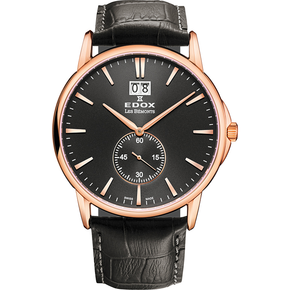 Edox Les Bémonts 64012-37R-NIR Zegarek