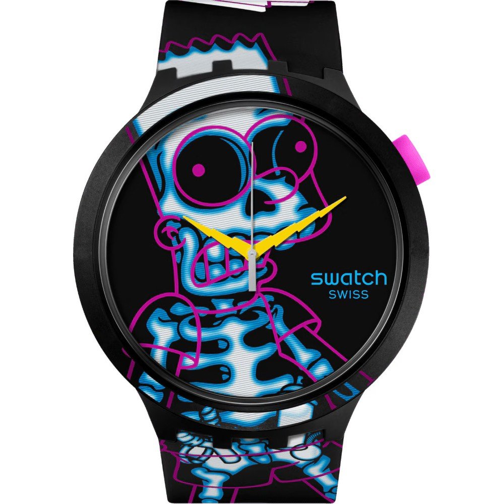 Swatch Big Bold SB01Z105 The Simpons Collection - Aye Carumboo Zegarek