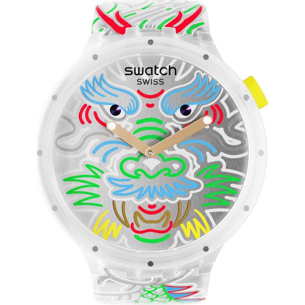 Swatch Big Bold SB05Z102 Dragon in cloud Zegarek