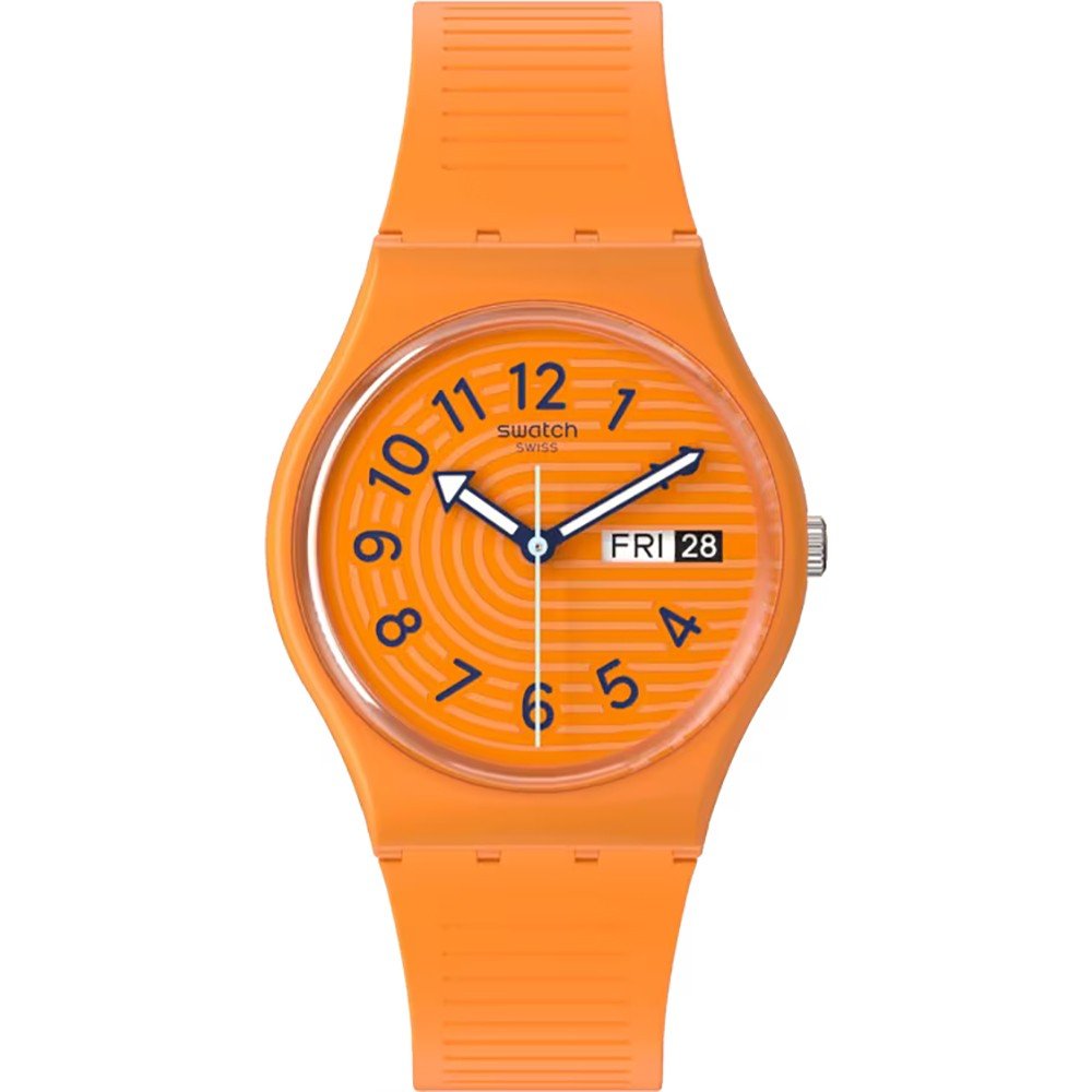 Swatch Originals Medium (34mm) SO28O703 Trendy lines in Sienna Zegarek