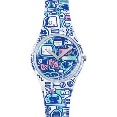 Swatch Originals Medium (34mm) SO28Z702 B-Bot Zegarek