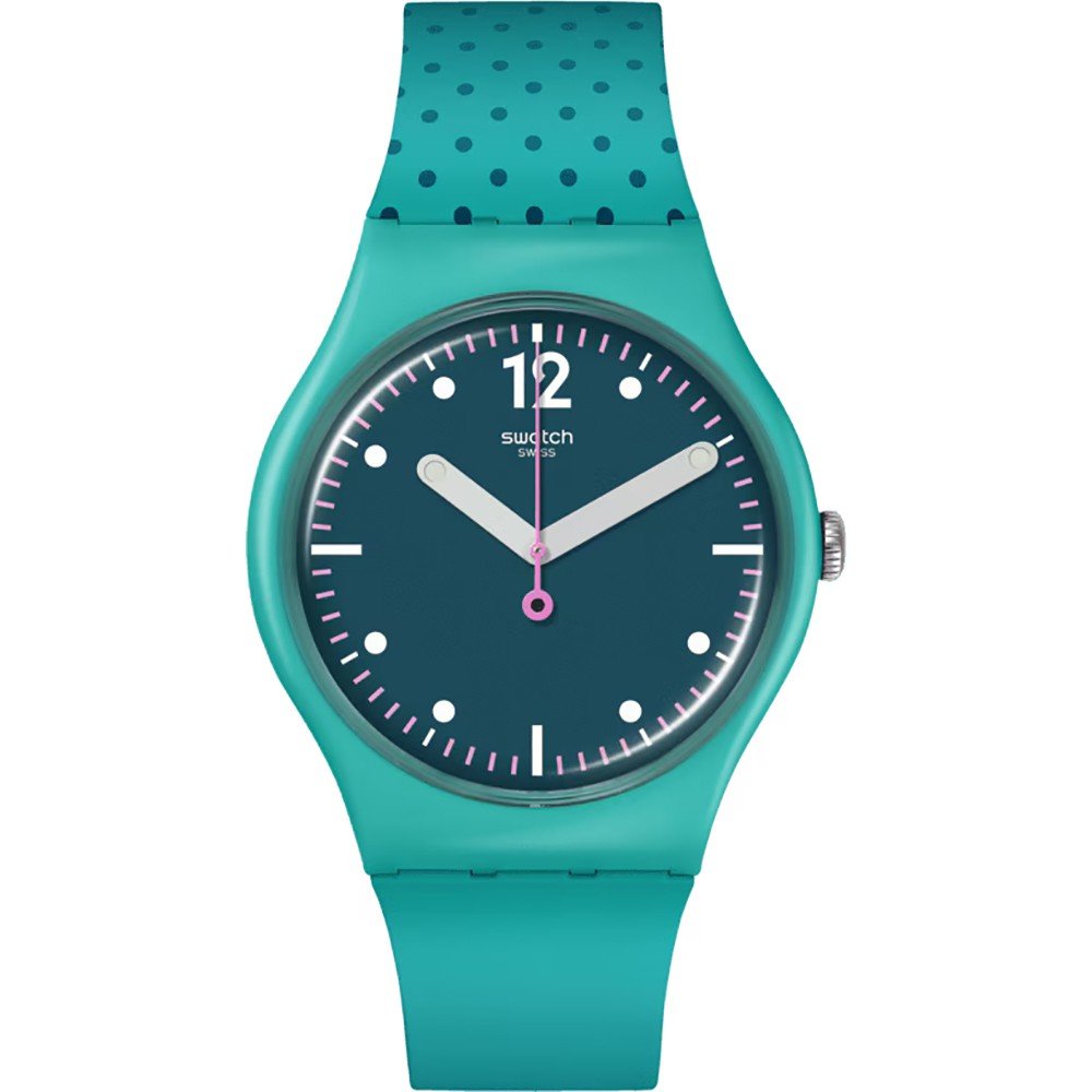 Swatch Originals Large (41mm) SO29G108 Green Backside Wave Zegarek