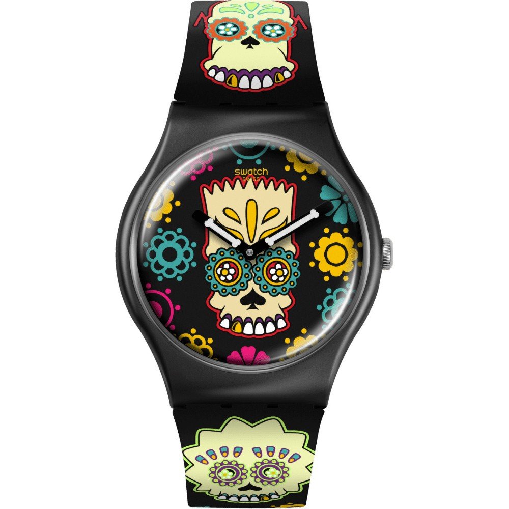 Swatch Originals Large (41mm) SO29Z135 The Simpons Collection - D'oh of the Dead Zegarek