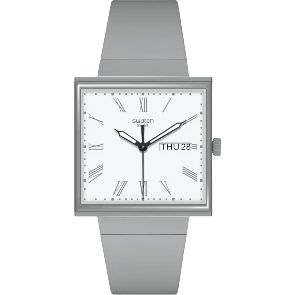 Swatch What If - Square SO34M700 What If... Grey? Zegarek