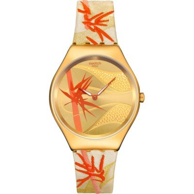 Swatch Skin Irony SYXZ105 Golden red bamboo Zegarek