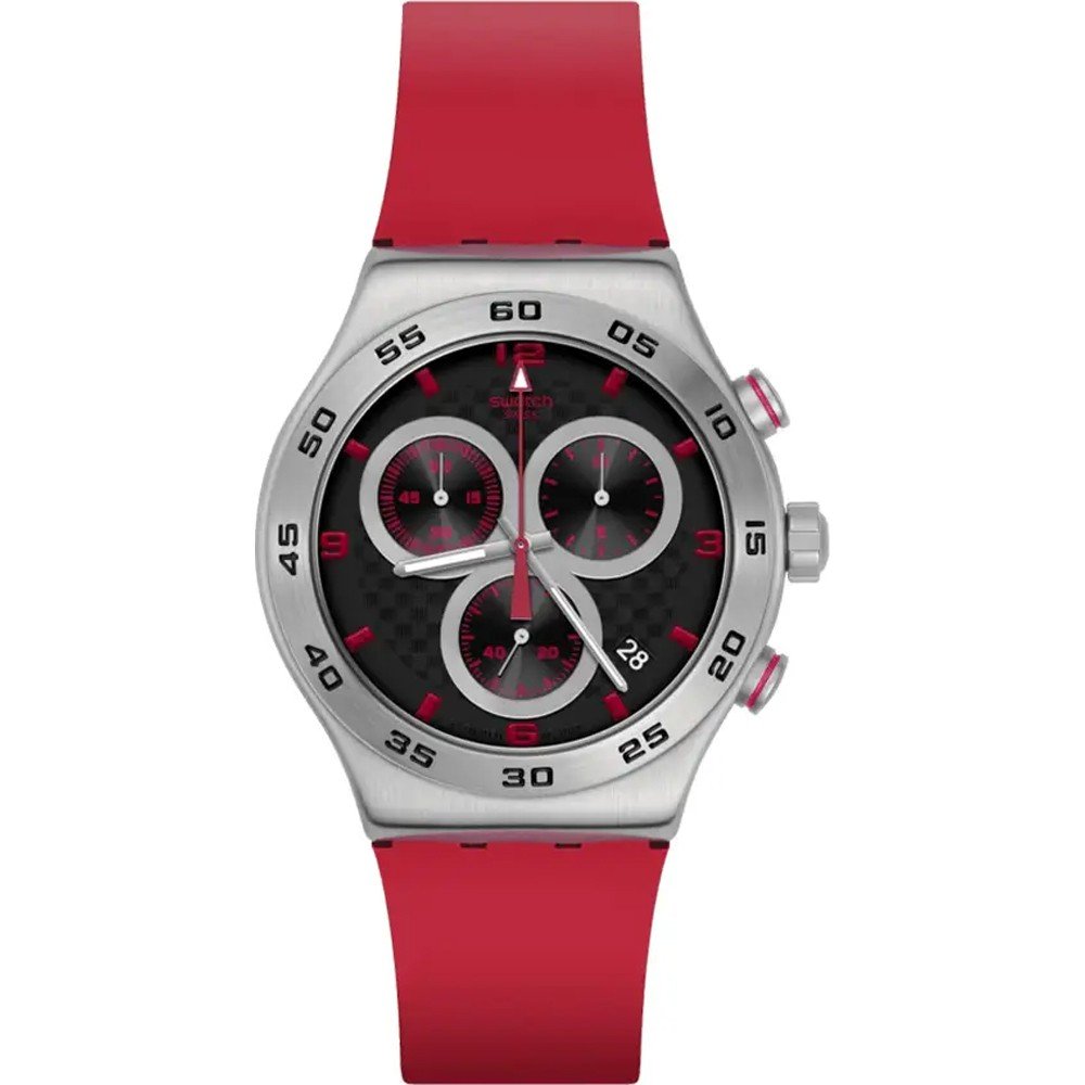 Swatch Irony - Chrono New YVS524 Crimson Carbonic Red Zegarek