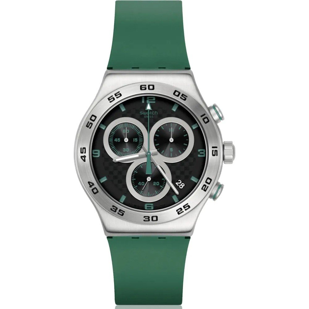 Swatch Irony - Chrono New YVS525 Crimson Carbonic Green Zegarek